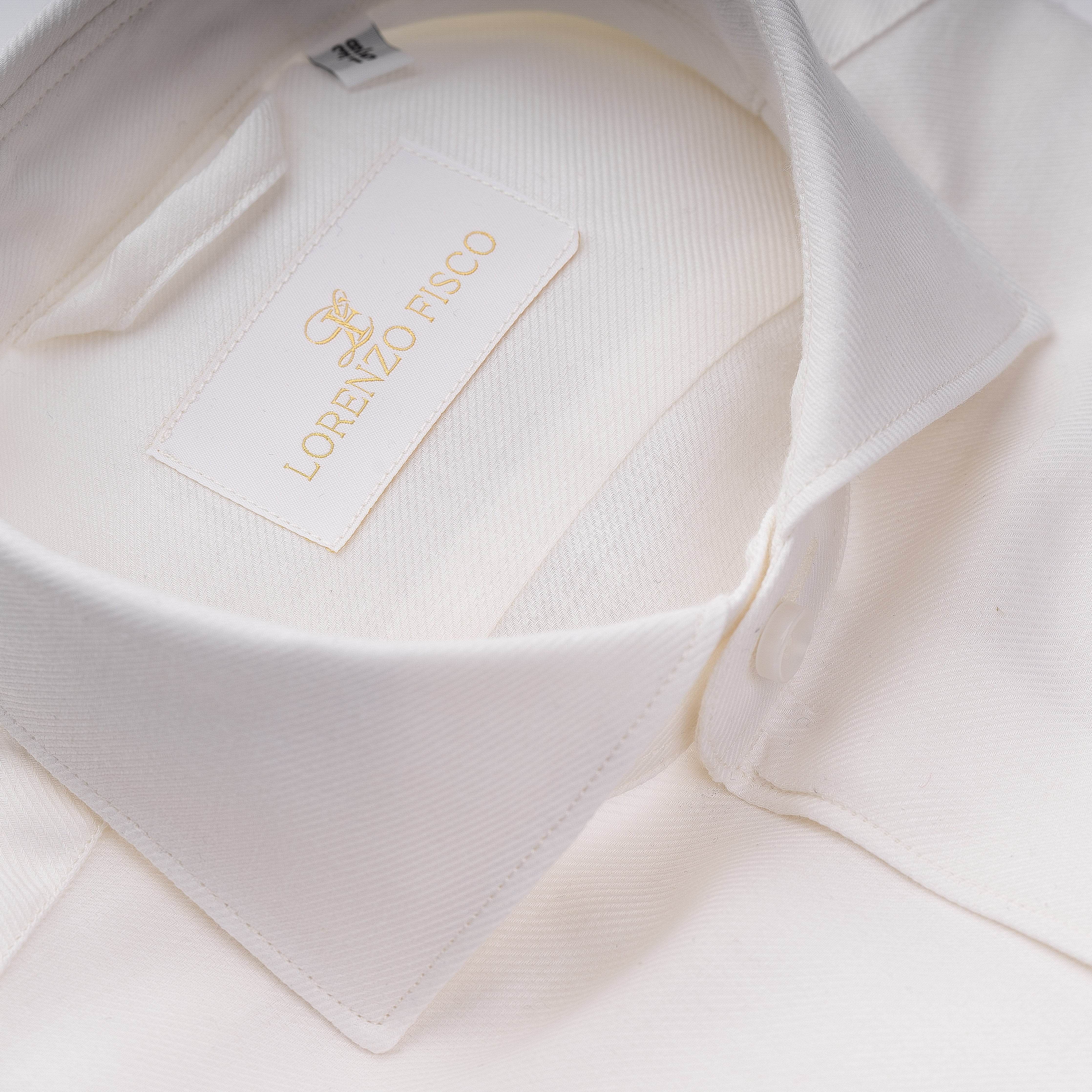 Camicia in misto cashmere e Cotone panna