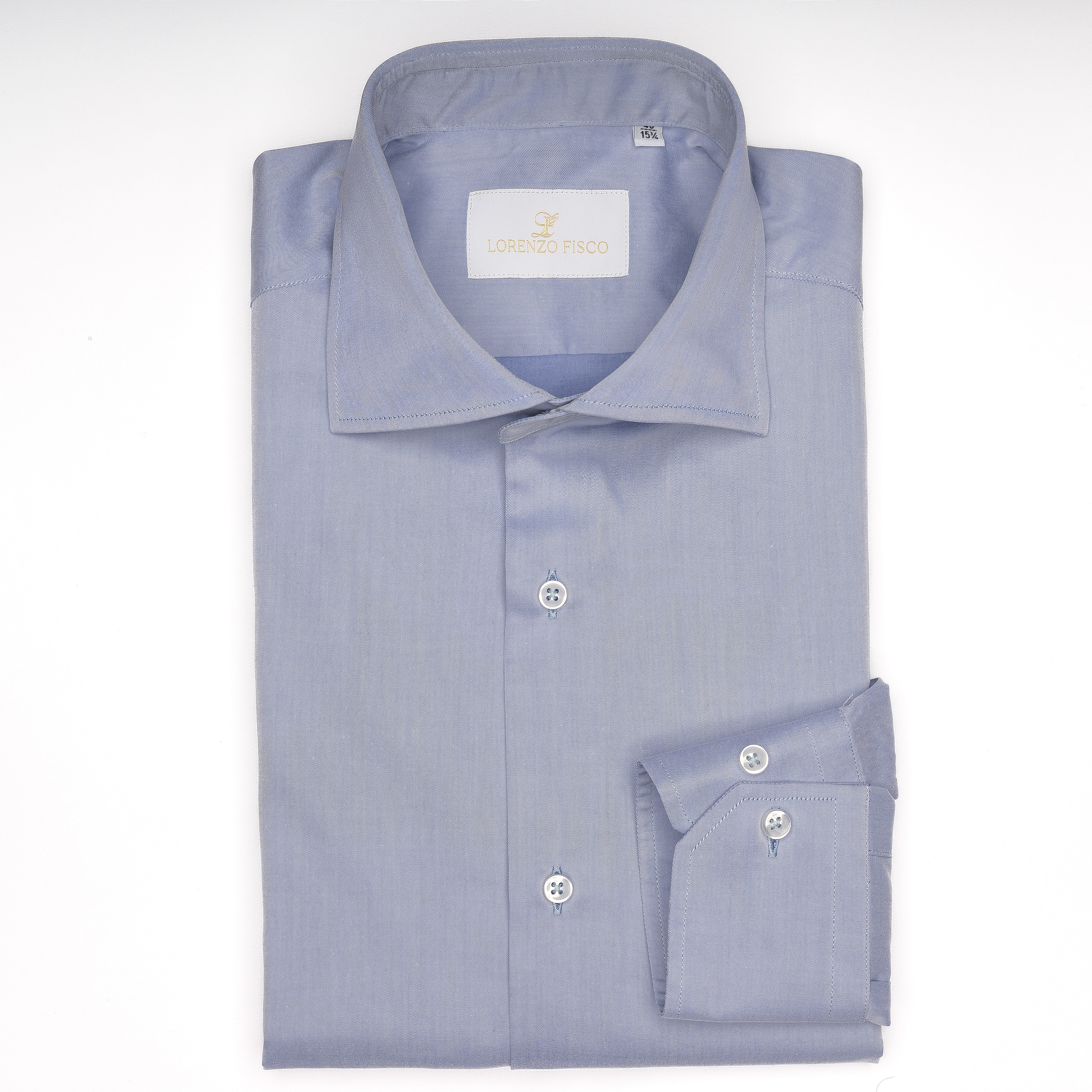 Camicia in Twill di Cotone azzurra - Eleganza Quotidiana