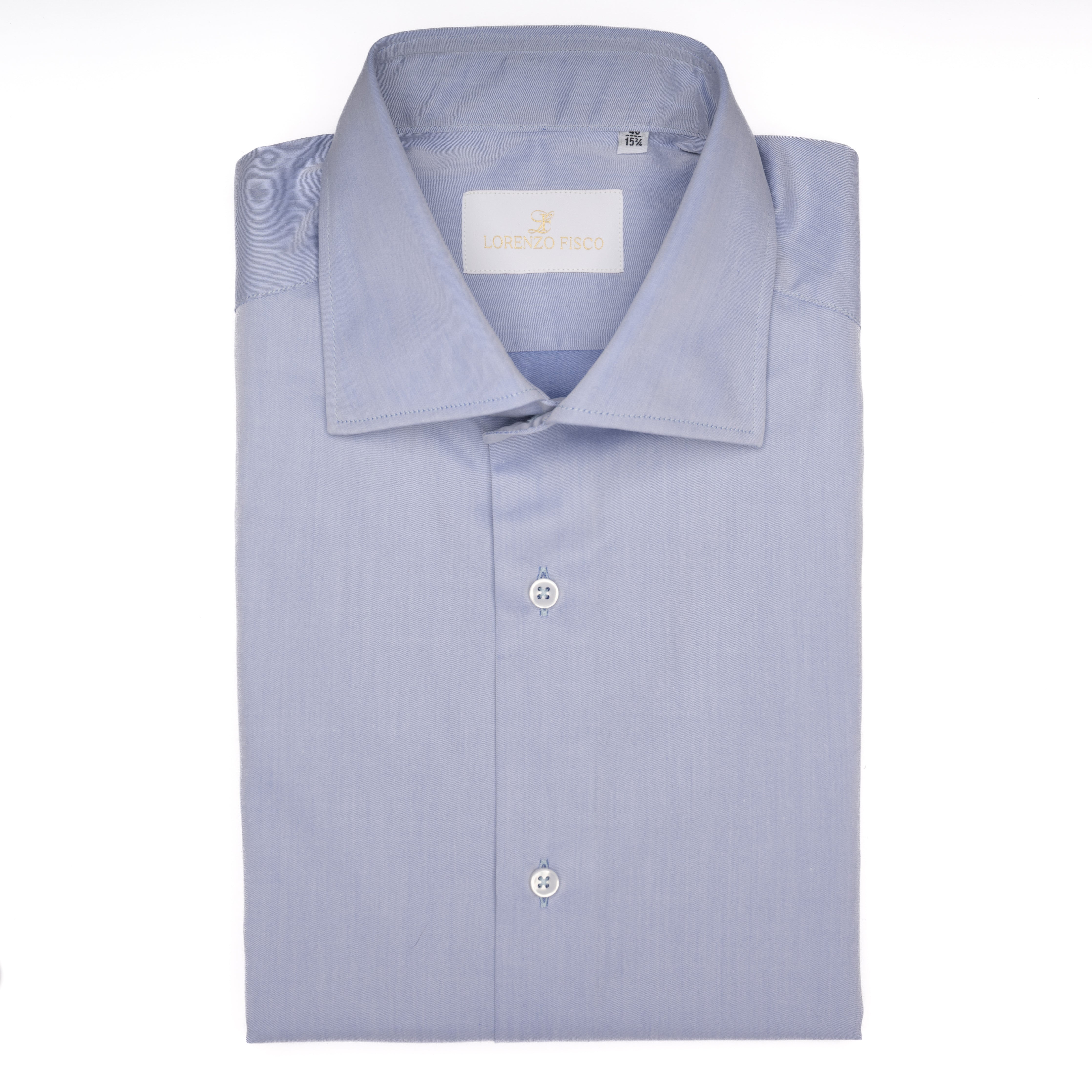 Camicia in Twill di Cotone azzurra - Eleganza Quotidiana